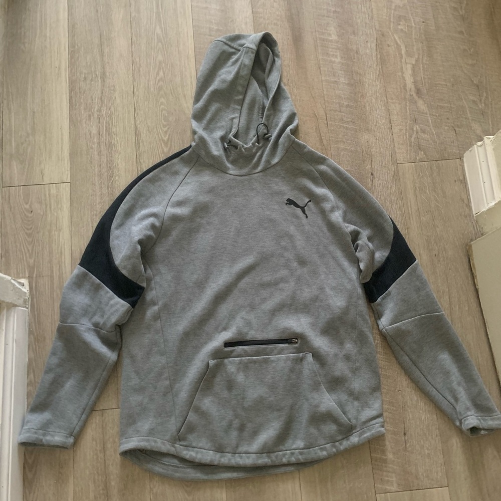 Almost New Grey Puma Sweater - Size Large (Worn a Few Times)